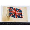 Image 1 : #1408 1900S BRITISH UNION JACK SILK CARD PATRIOTIC