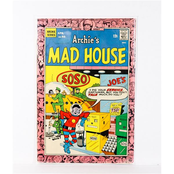 #1495 ARCHIE SERIES ARCHIE'S MAD HOUSE #60 1968