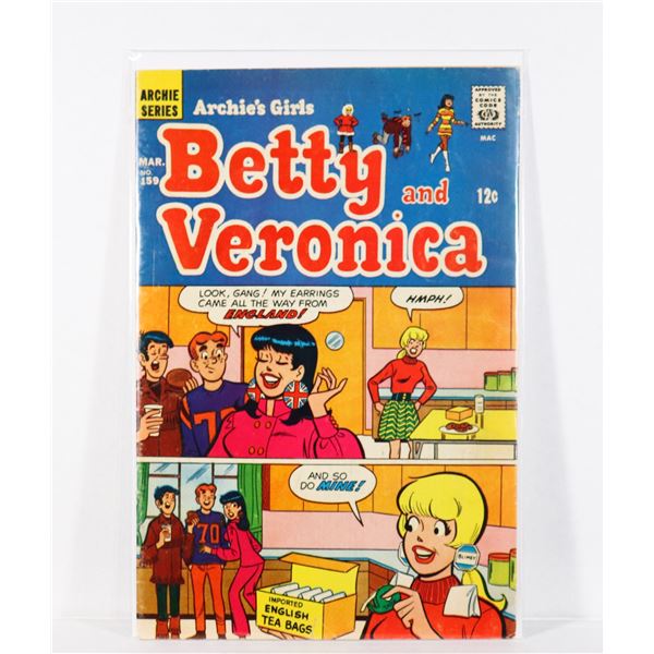 #1690 ARCHIE SERIES BETTY AND VERONICA #159 1969