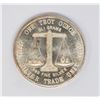 Image 1 : ONE TROY OUNCE 999 FINE SILVER TRADE UNIT COIN USA