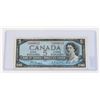 Image 1 : 1954 CANADIAN $5 PAPER MONEY NOTE QEII CANADA