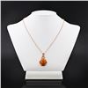 Image 1 : 10.01 ctw Opal and 0.15 ctw Diamond 14K Rose Gold Pendant