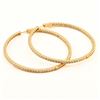 Image 1 : 4.26 ctw Diamond 14K Yellow Gold Hoop Earrings