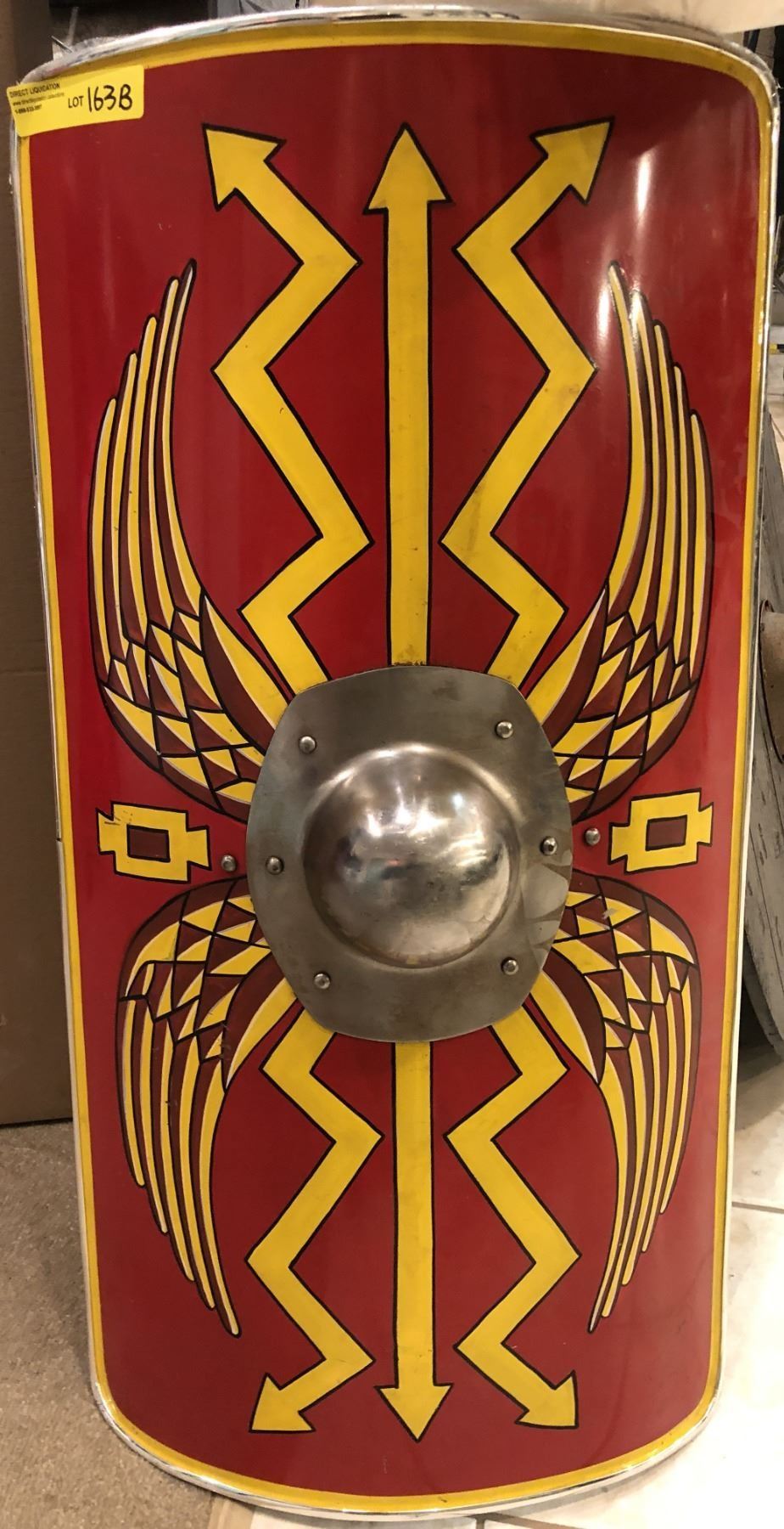 Hand Crafted Metal Medieval Roman Sheild