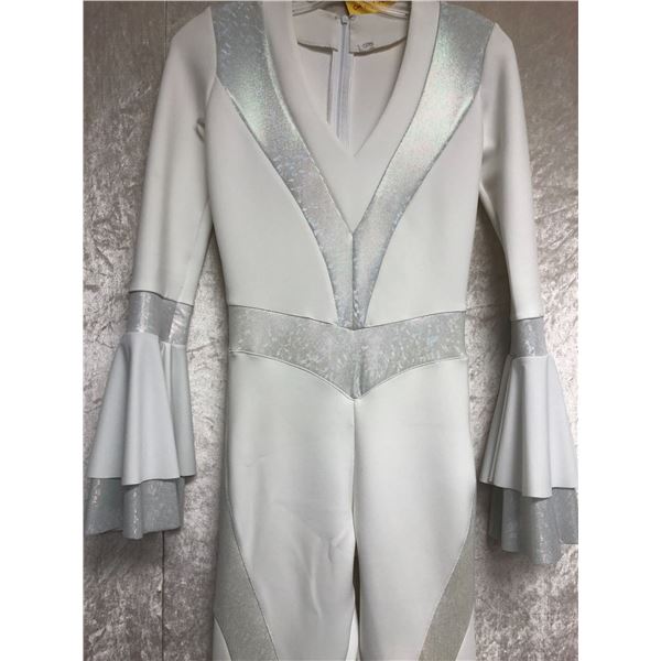 White & Silver 1970's jumpsuit