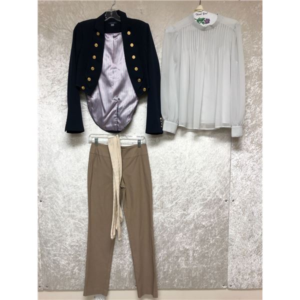 jacket, top, pants, & socks