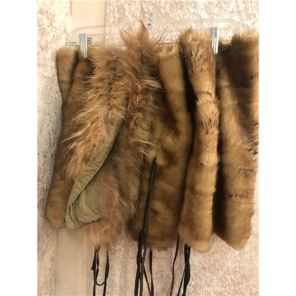 Caveman' outfit - includes Fur top/fur shoes & fur accessories - 4x