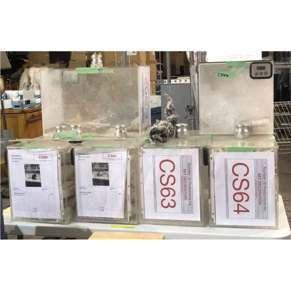 Group of 6 assorted prop frozen animal