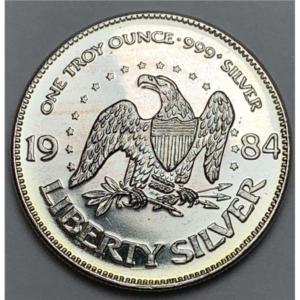 1984 A-Mark "Life Liberty Happiness" Proof 1 ozt .999 Silver
