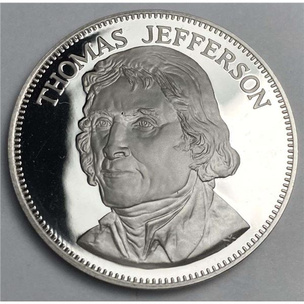 1975 Gallery Of Great Americans "Thomas Jefferson" Proof Sterling Silver