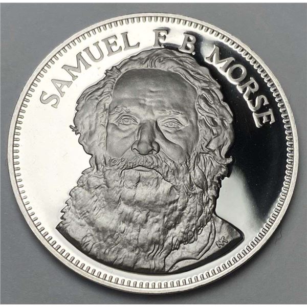 1975 Gallery Of Great Americans "Samuel F. B. Morse" Proof Sterling Silver