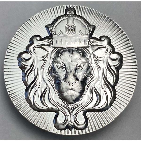 Scottsdale Mint Lion Head 100 Grams .999 Silver