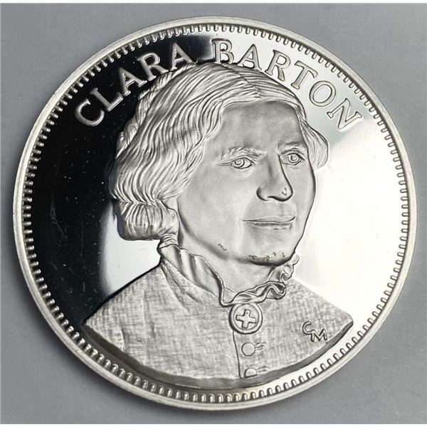 1975 Gallery Of Great Americans "Clara Barton" Proof Sterling Silver