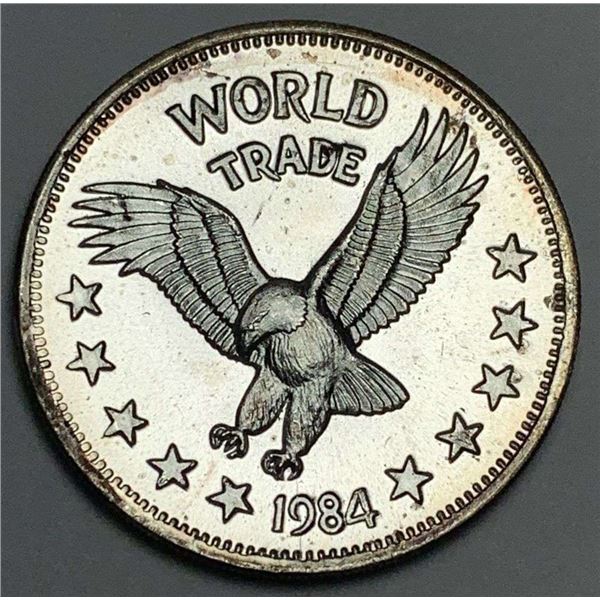 1984 World Trade Eagle One World Trade Unit 1 ozt .999 Silver