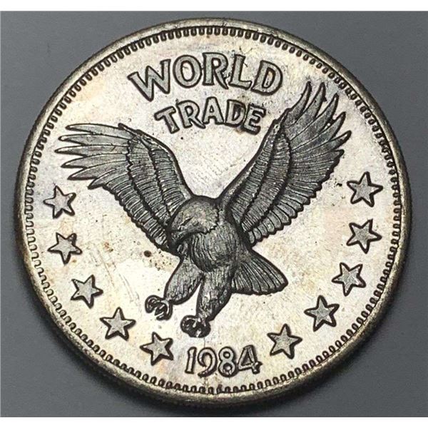 1984 World Trade Eagle One World Trade Unit 1 ozt .999 Silver