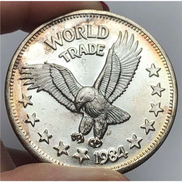 1984 World Trade Eagle One World Trade Unit 1 ozt .999 Silver