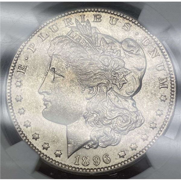 1896-O Morgan Silver Dollar NGC AU53