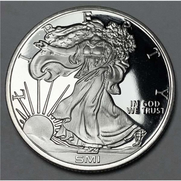 SMI American Eagle Design Proof 1 ozt .999 Silver