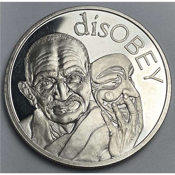2017 disOBEY Silver Shield 1 ozt .999 Silver