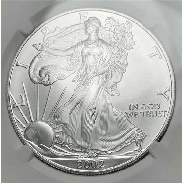 2002 American Silver Eagle NGC MS69