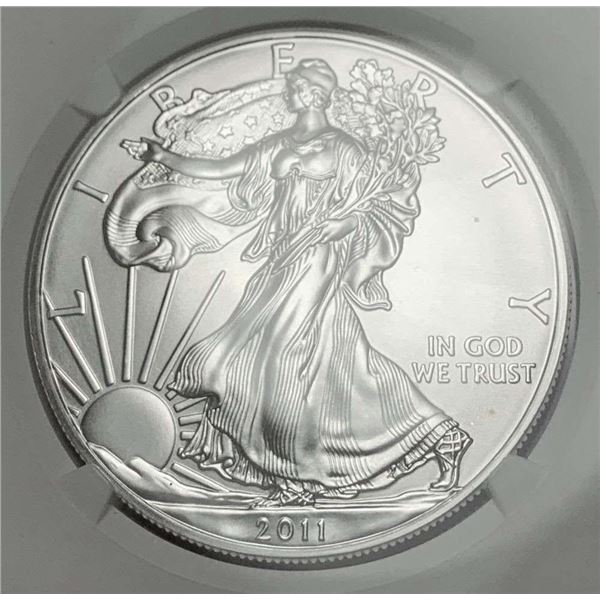 2011 American Silver Eagle NGC MS70 25th Anniversary Early Releases