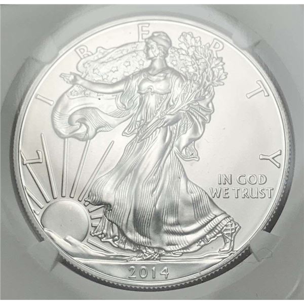 2014(S) American Silver Eagle NGC MS70 Early Releases