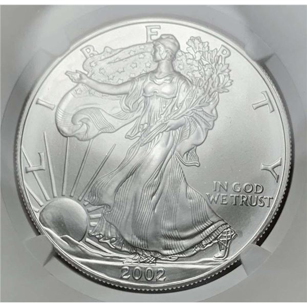 2002 American Silver Eagle NGC MS70