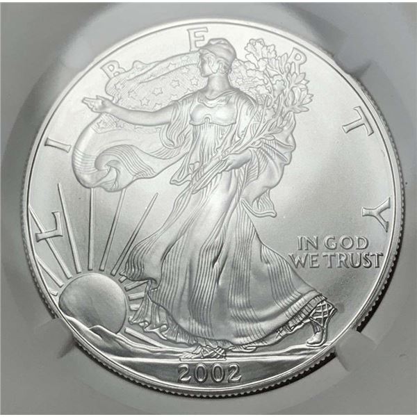 2002 American Silver Eagle NGC MS70
