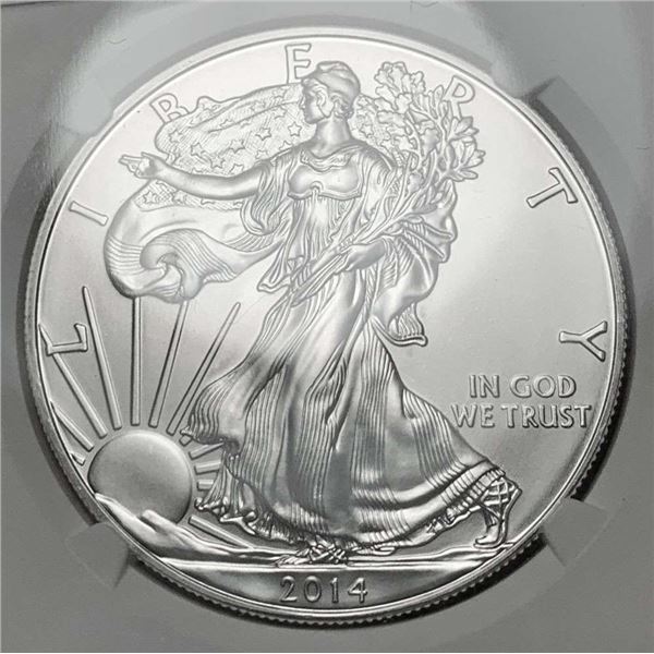 2014(S) American Silver Eagle NGC MS70 Early Releases