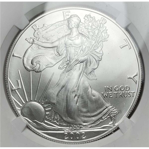 2002 American Silver Eagle NGC MS69