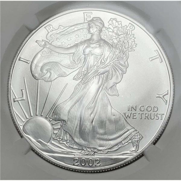 2002 American Silver Eagle NGC MS69