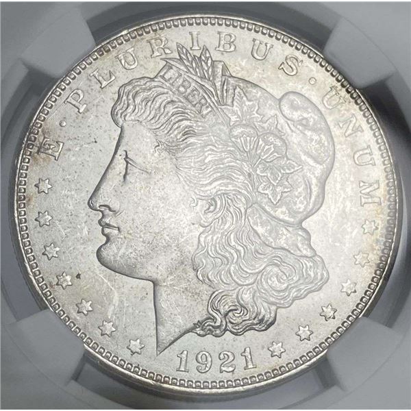 1921-D Morgan Silver Dollar NGC MS62