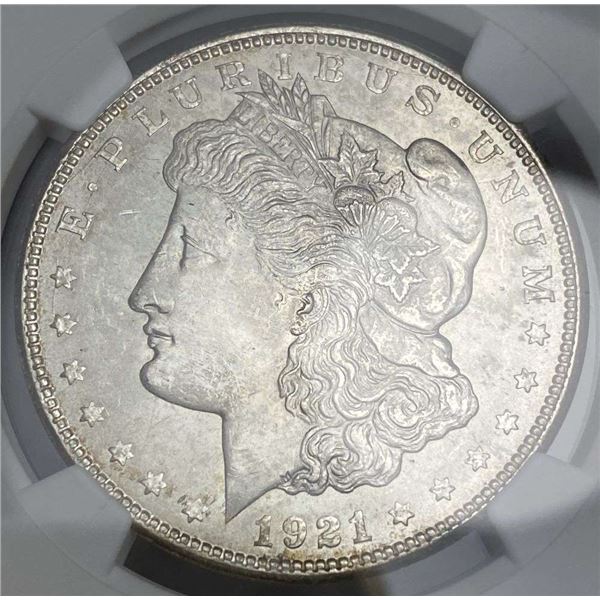 1921-D Morgan Silver Dollar NGC MS63