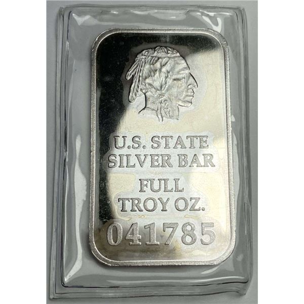 U.S. State "CA" 1 ozt .999 Silver Bar