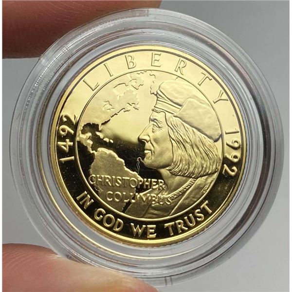 1992-W United States "Christopher Columbus" Commemorative $5 Gold PF69+