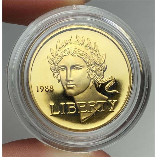 1988-W United States "Olympic" Commemorative $5 Gold PF69+