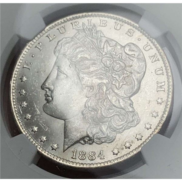 1884-O Morgan Silver Dollar NGC MS63