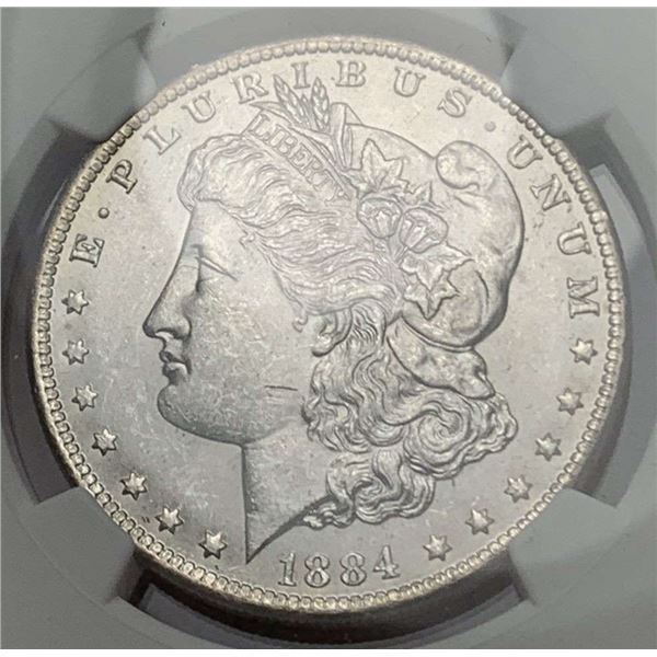 1884-O Morgan Silver Dollar NGC MS63