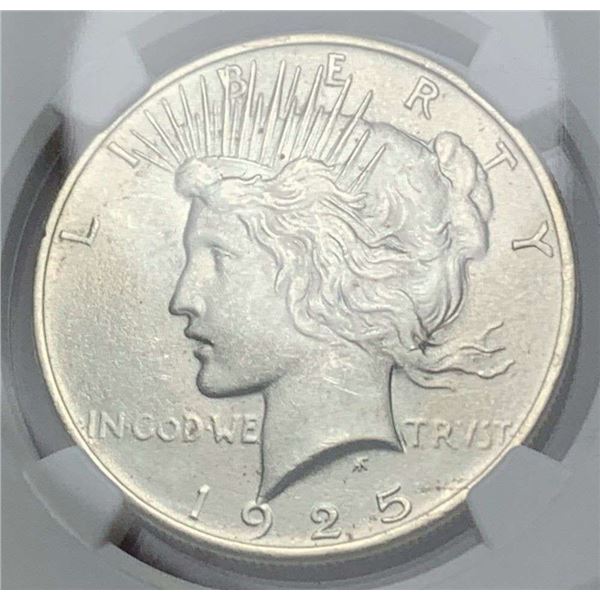 1925 Peace Silver Dollar NGC MS65
