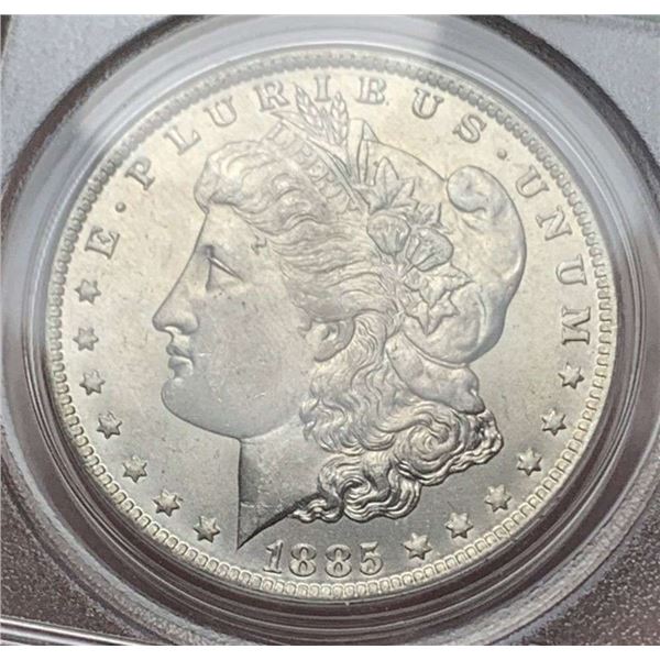 1885-O Morgan Silver Dollar PCGS MS65 OGH