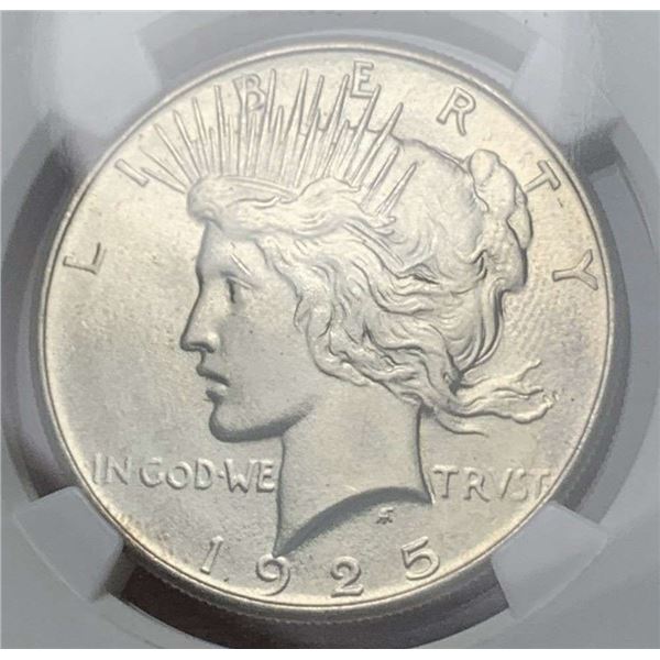 1925 Peace Silver Dollar NGC MS65