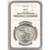 Image 3 : 1925 Peace Silver Dollar NGC MS65