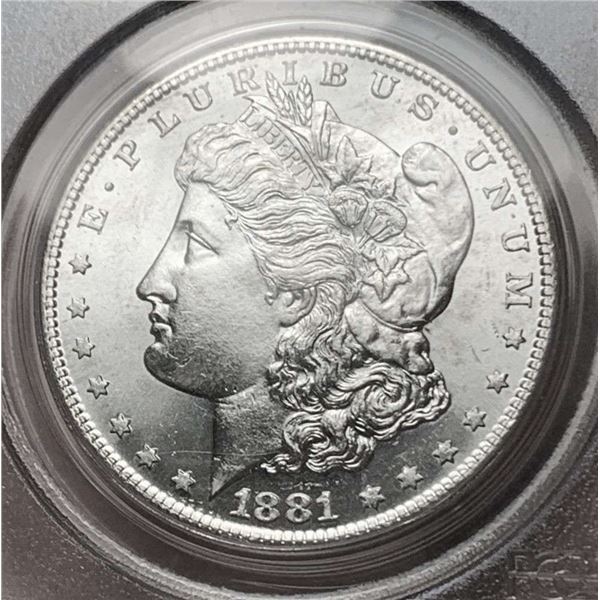 1881-S Morgan Silver Dollar PCGS MS65 OGH