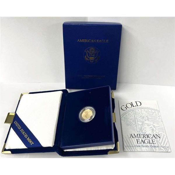 1997-W 1/10 ozt $5 American Gold Eagle PF69+