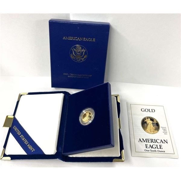 1989-P 1/10 ozt $5 American Gold Eagle PF69+