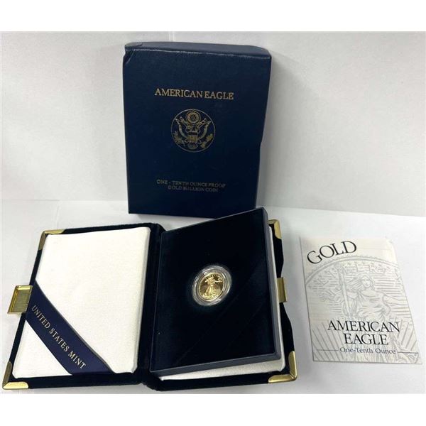 2001-W 1/10 ozt $5 American Gold Eagle PF69+