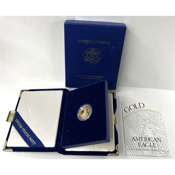 1995-W 1/10 ozt $5 American Gold Eagle PF69+