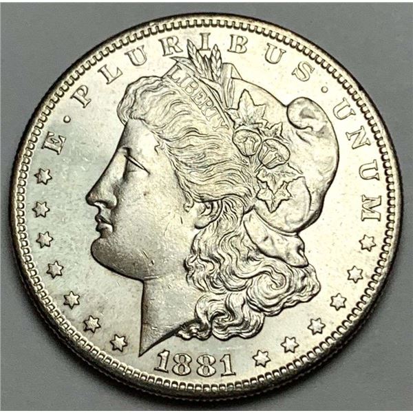 1881-S Morgan Silver Dollar MS65