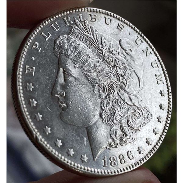 1886 Morgan Silver Dollar MS62 PL