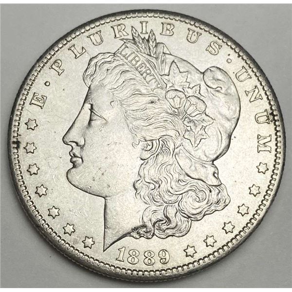 1889-S Morgan Silver Dollar AU58